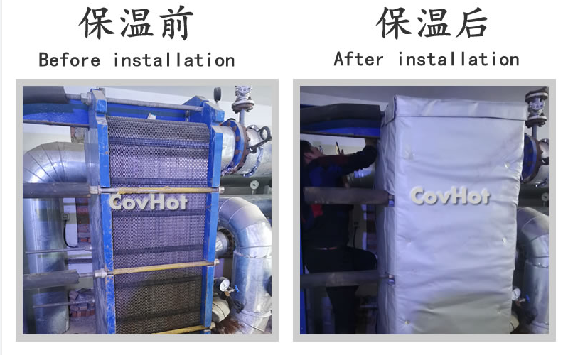 板式<a href=http://m.f9177.cn/e/tags/?tagname=%E6%8D%A2%E7%83%AD%E5%99%A8%E4%BF%9D%E6%B8%A9 target=_blank class=infotextkey>換熱器保溫</a>套,板換保溫罩