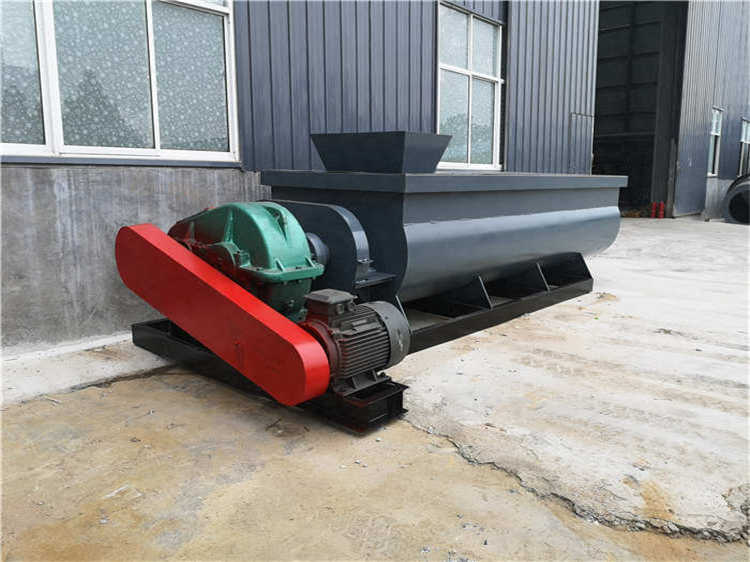 臥式雙軸攪拌機,全自動多功能粉體攪拌機,復合肥有機肥加濕拌料設備